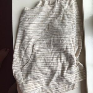 Nordstrom white and tan poncho!